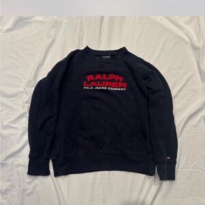 Denim & Supply Ralph Lauren Black Crewneck Sweater